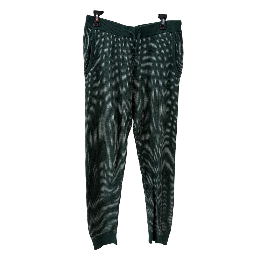 Bonobos Jogger Pants Medium Dark Green Cotton Cashmere Knit Tapered